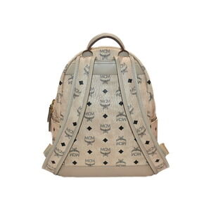 Mcm Tan Storage Backpack Crossbody Beige Multi Studded Bag Shoulder Leather